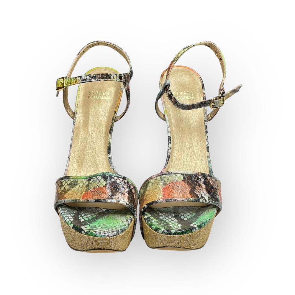 Stuart Weitzman Pretty Python Platform Heel Sanda… - image 8